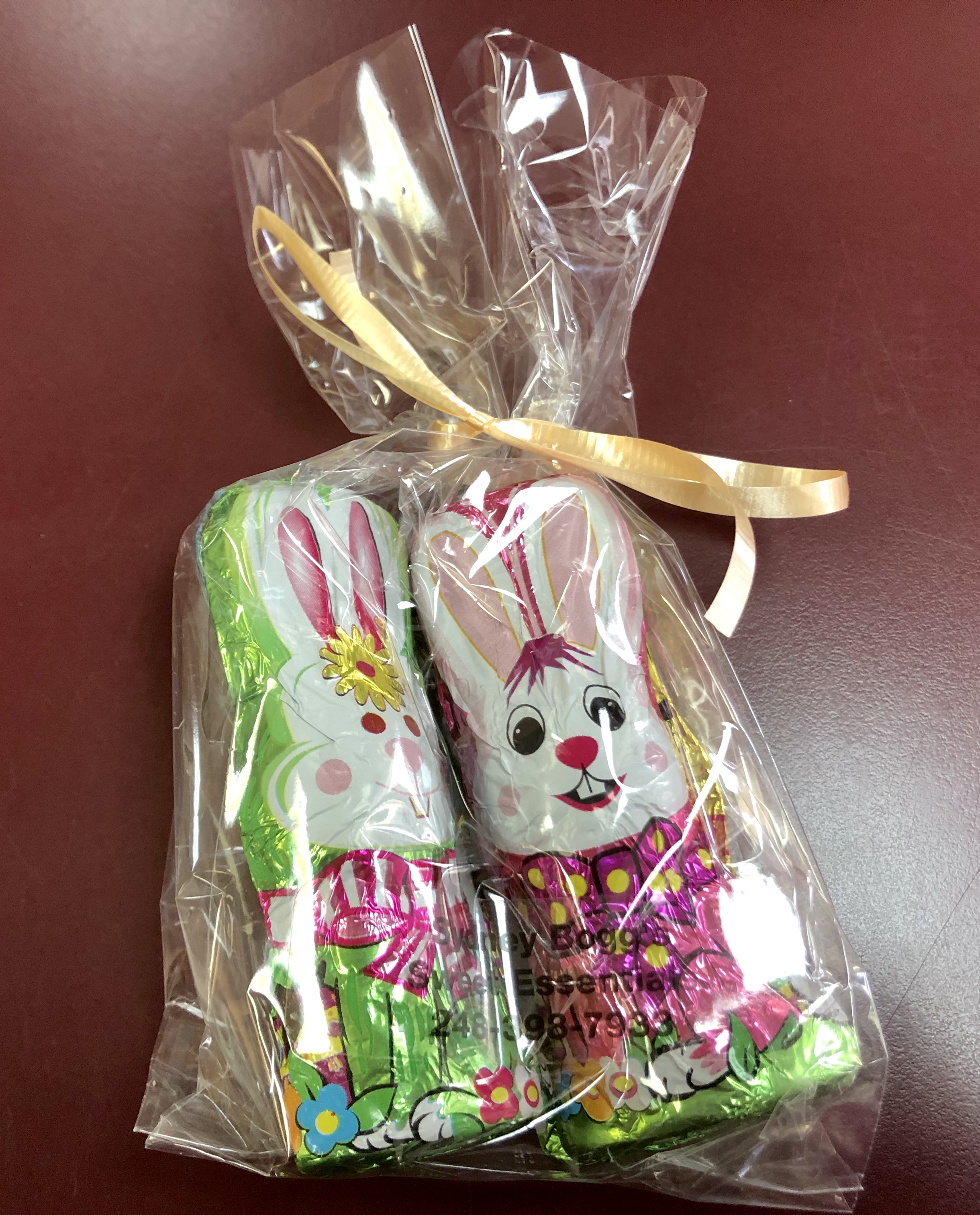 Flat foiled bunnies