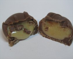 An opened maple cream