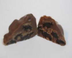 An opened raisin cluster