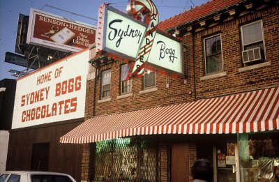 The iconic sign at the main store in Detroit.